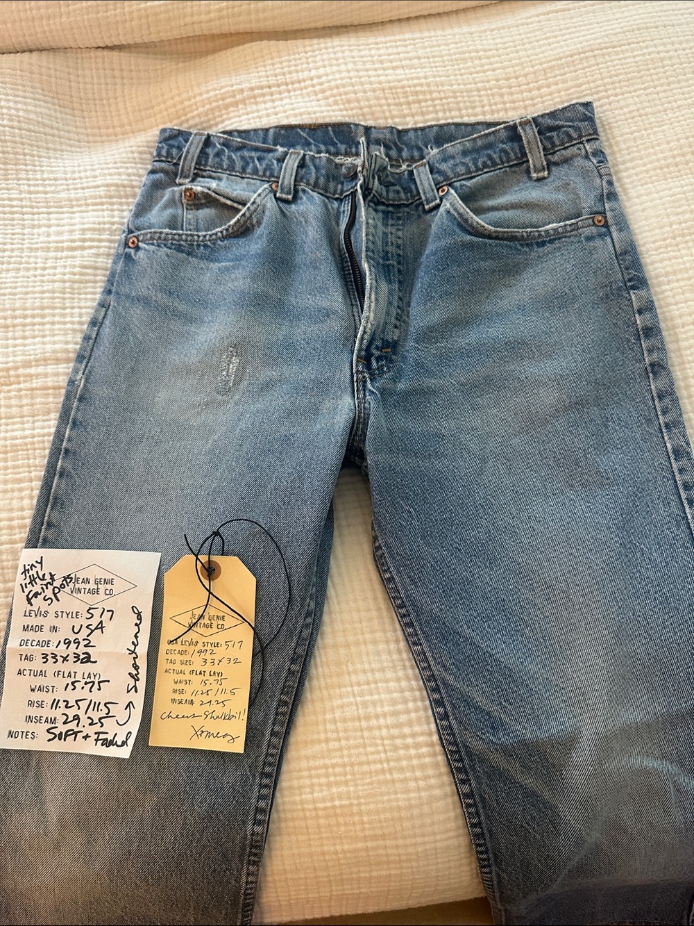 Levi's Classic 517 Light Blue Straight Leg Jeans